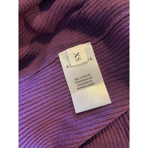 NWT Altuzarra Fotia Cutout Twist-front Halter Rib Dress Deep Amethyst Purple XS - Picture 9 of 9